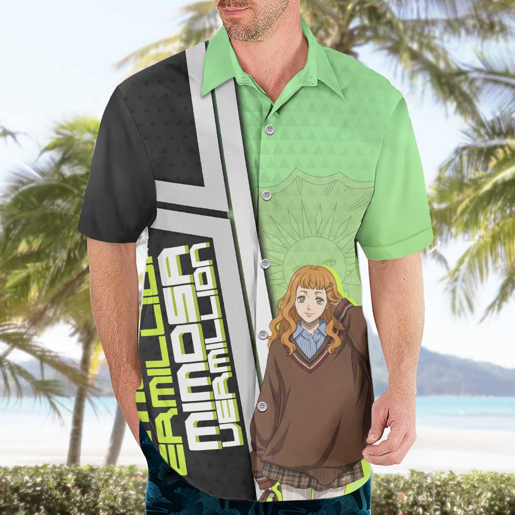 Black Clover Mimosa Vermillion Hawaiian Shirt Cozy Academia Anime Style