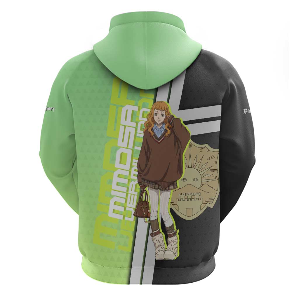 Black Clover Mimosa Vermillion Hoodie Cozy Academia Anime Style