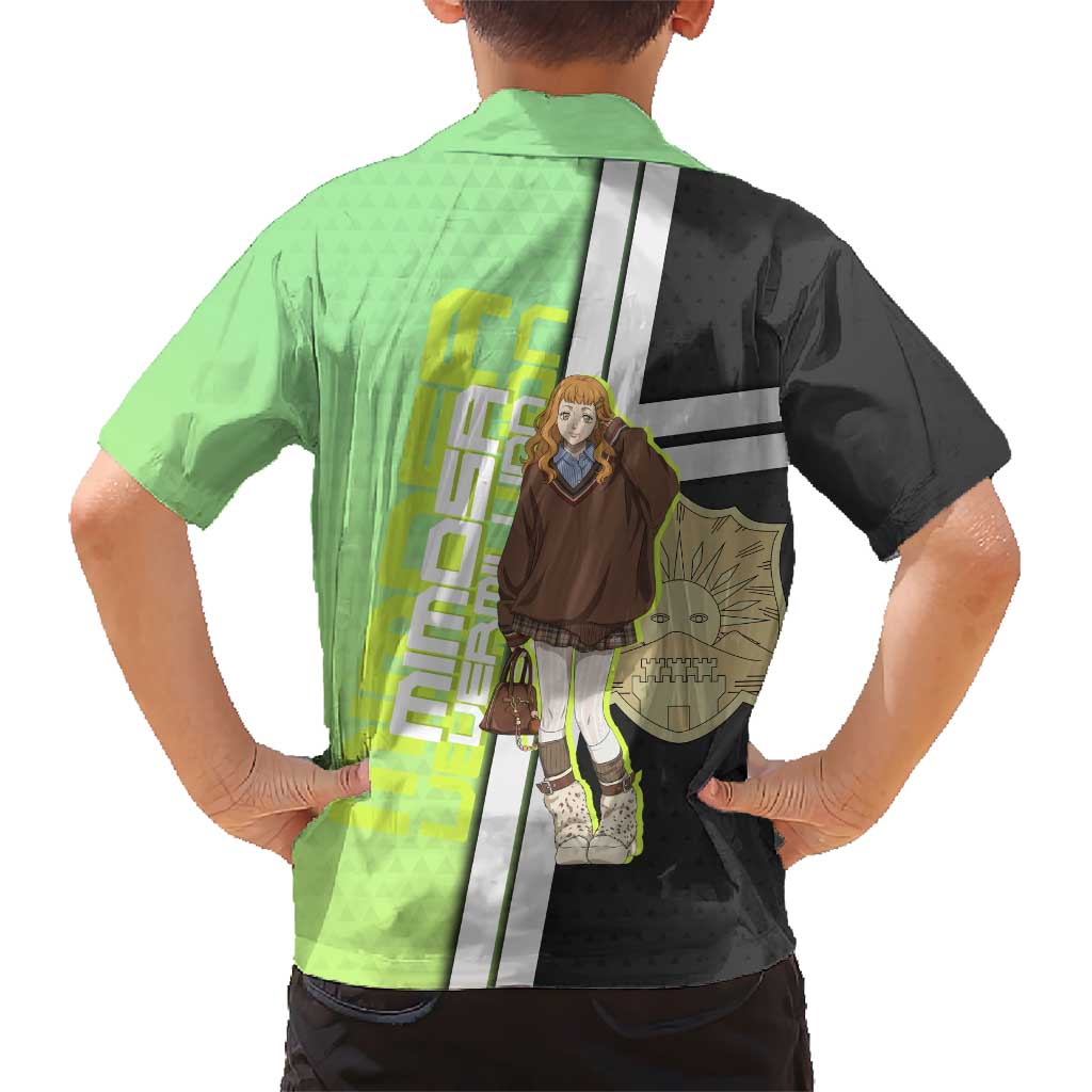 Black Clover Mimosa Vermillion Kid Hawaiian Shirt Cozy Academia Anime Style