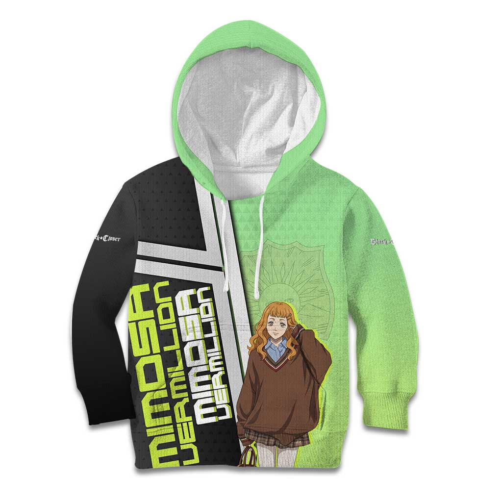 Black Clover Mimosa Vermillion Kid Hoodie Cozy Academia Anime Style