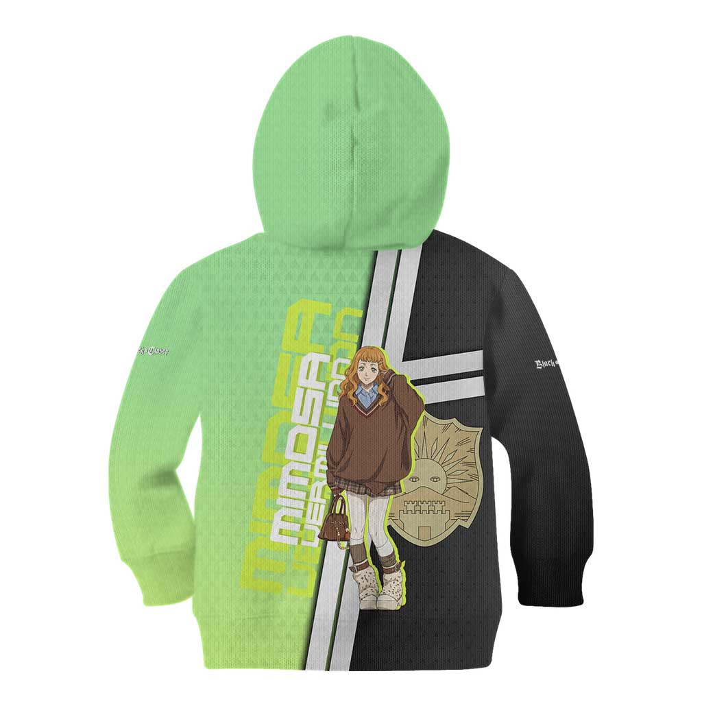 Black Clover Mimosa Vermillion Kid Hoodie Cozy Academia Anime Style