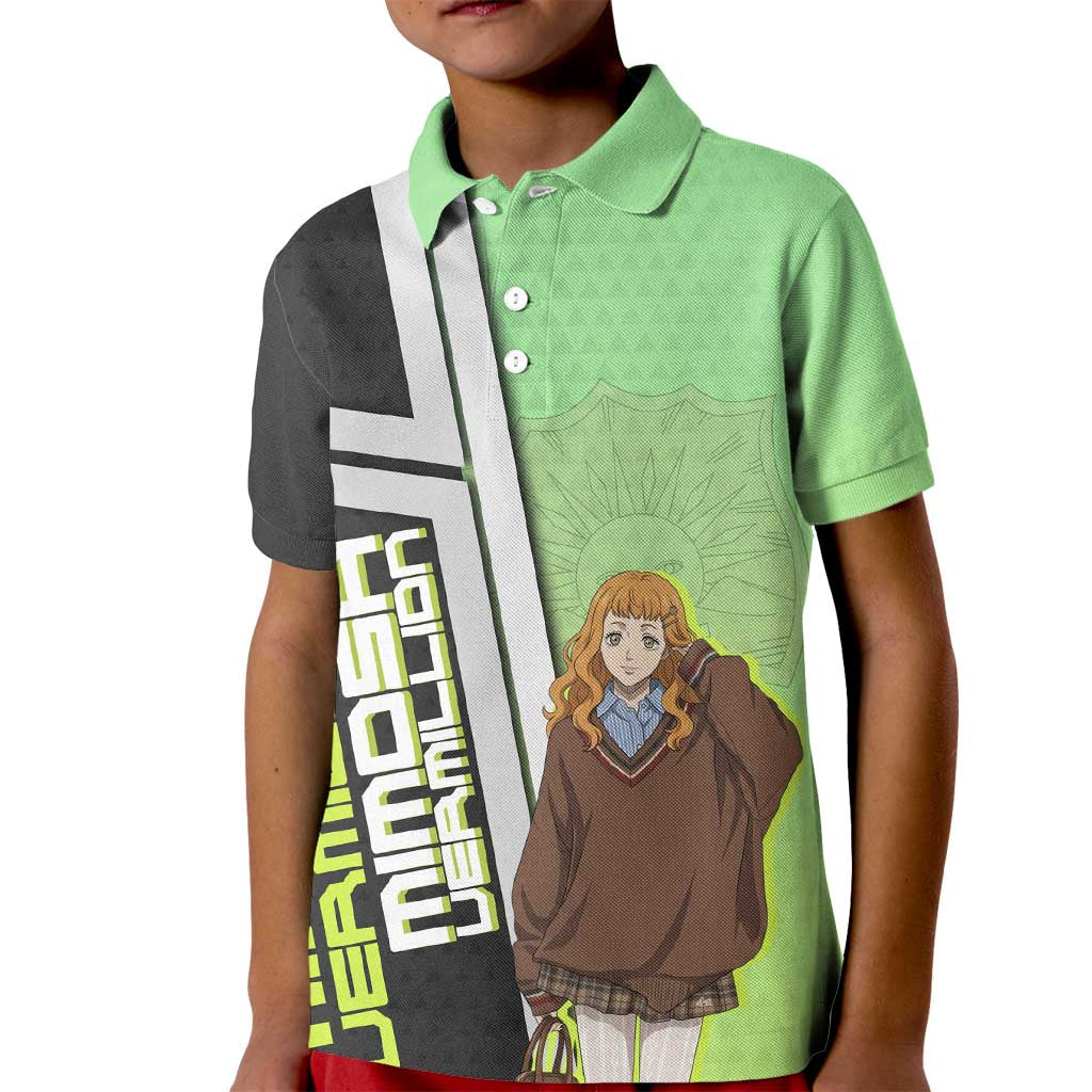 Black Clover Mimosa Vermillion Kid Polo Shirt Cozy Academia Anime Style