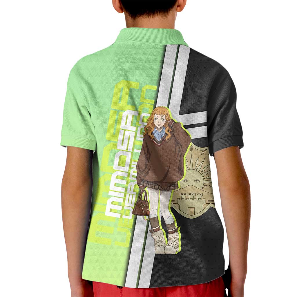 Black Clover Mimosa Vermillion Kid Polo Shirt Cozy Academia Anime Style