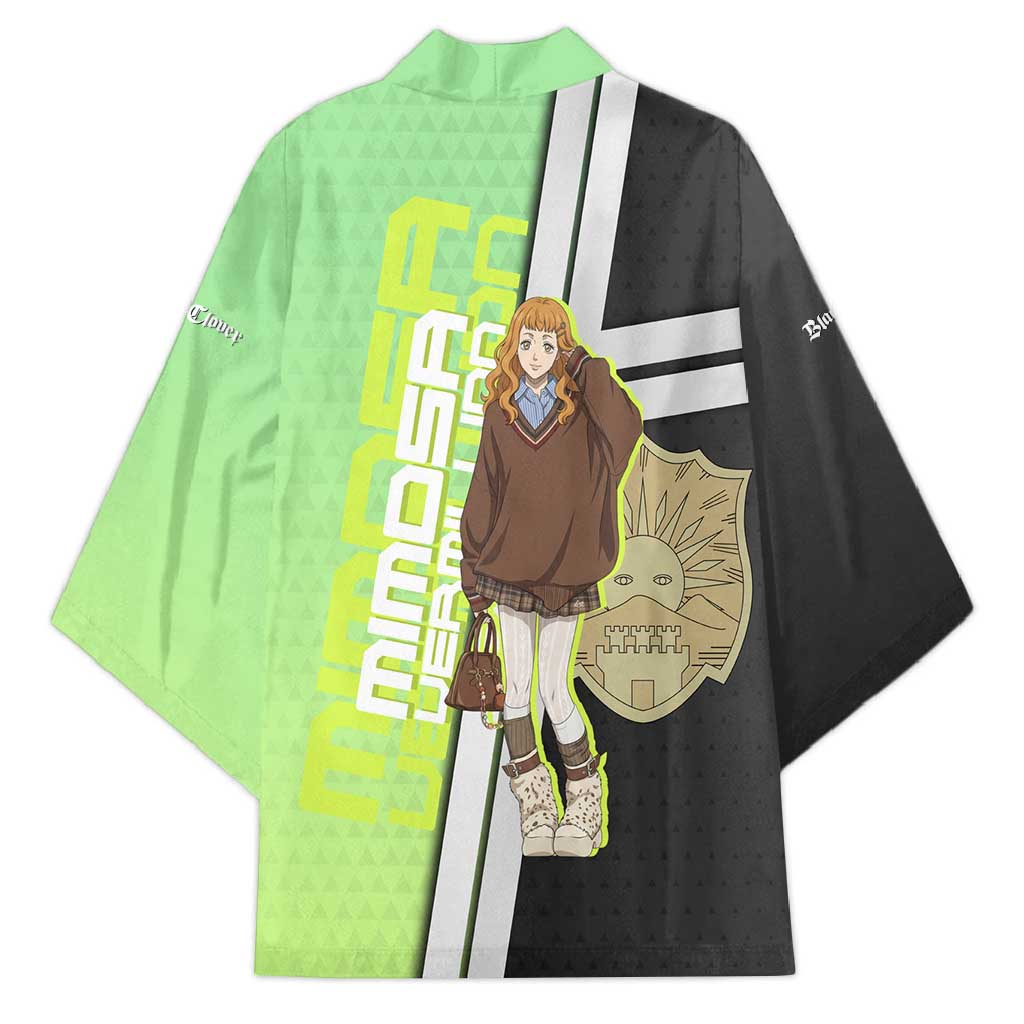 Black Clover Mimosa Vermillion Kimono Cozy Academia Anime Style