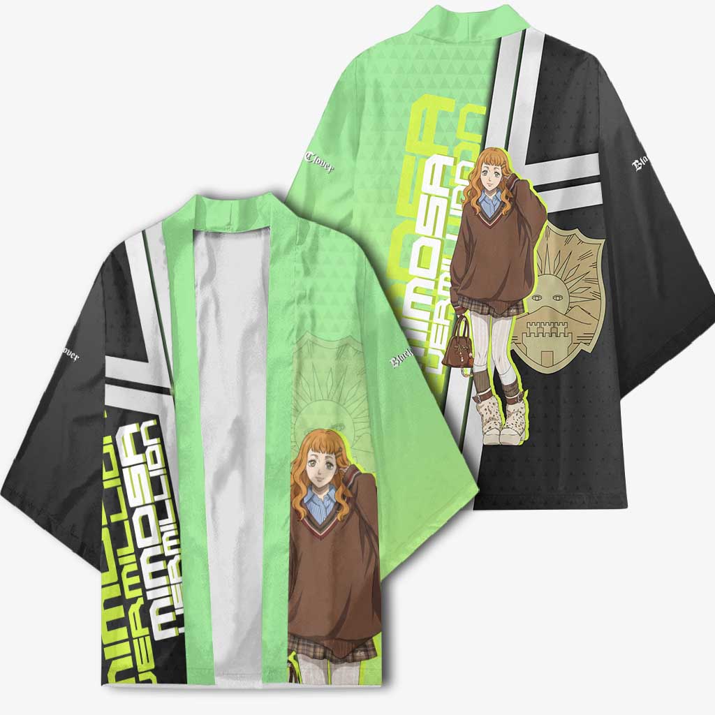 Black Clover Mimosa Vermillion Kimono Cozy Academia Anime Style