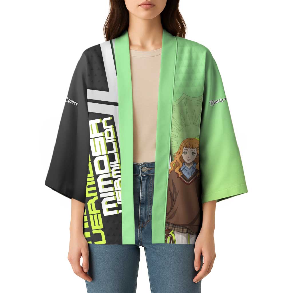 Black Clover Mimosa Vermillion Kimono Cozy Academia Anime Style