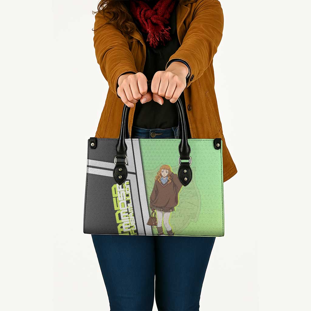 Black Clover Mimosa Vermillion Leather Bag Cozy Academia Anime Style
