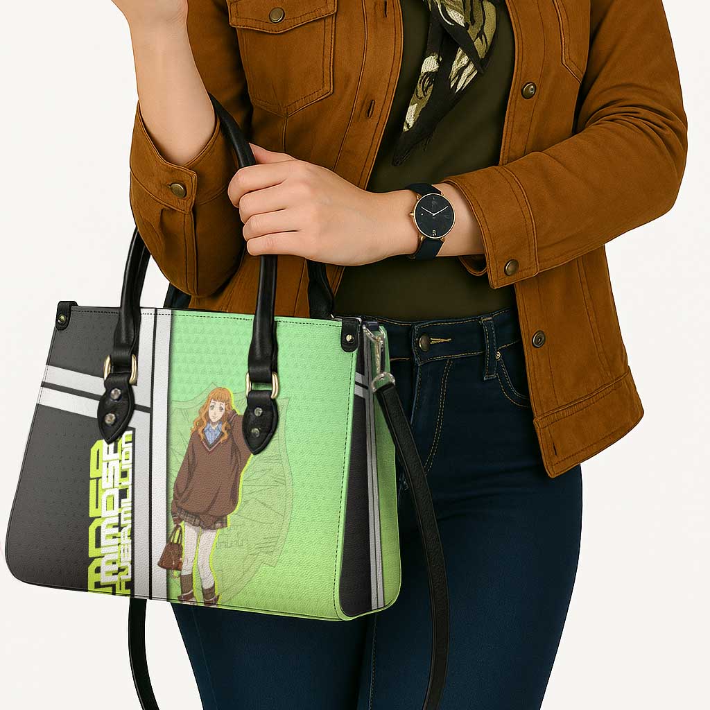 Black Clover Mimosa Vermillion Leather Bag Cozy Academia Anime Style