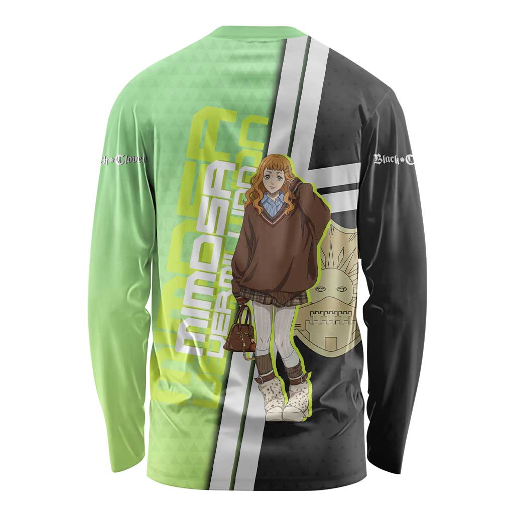 Black Clover Mimosa Vermillion Long Sleeve Shirt Cozy Academia Anime Style