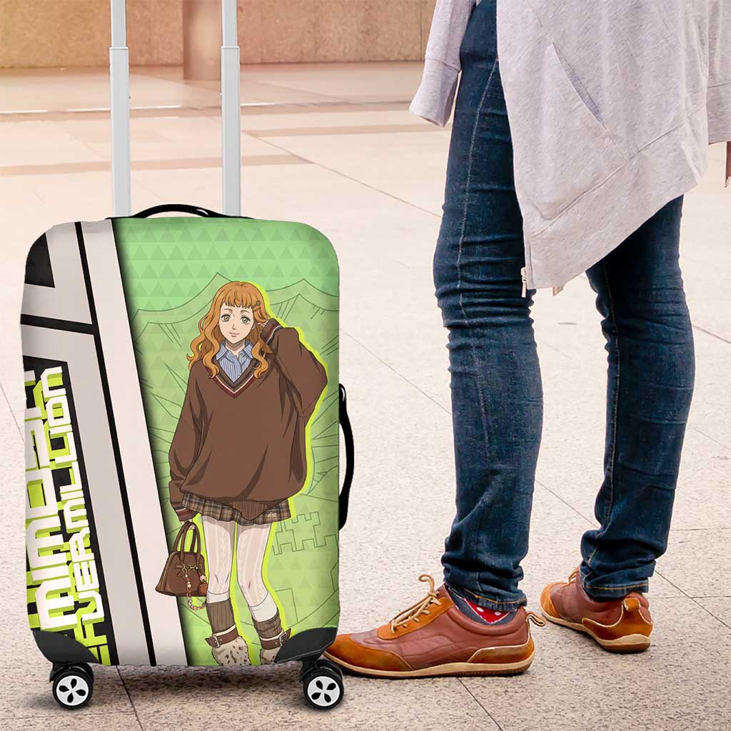 Black Clover Mimosa Vermillion Luggage Cover Cozy Academia Anime Style