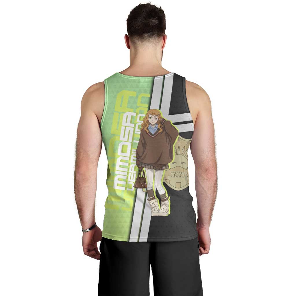 Black Clover Mimosa Vermillion Men Tank Top Cozy Academia Anime Style