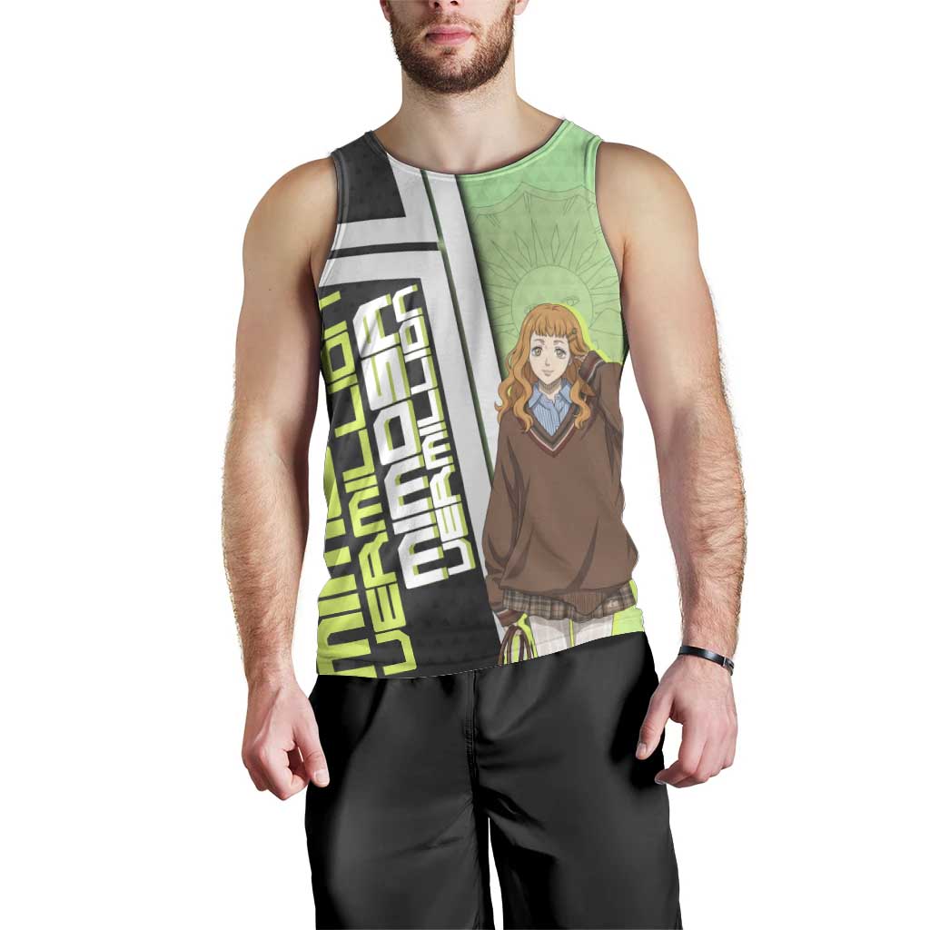 Black Clover Mimosa Vermillion Men Tank Top Cozy Academia Anime Style