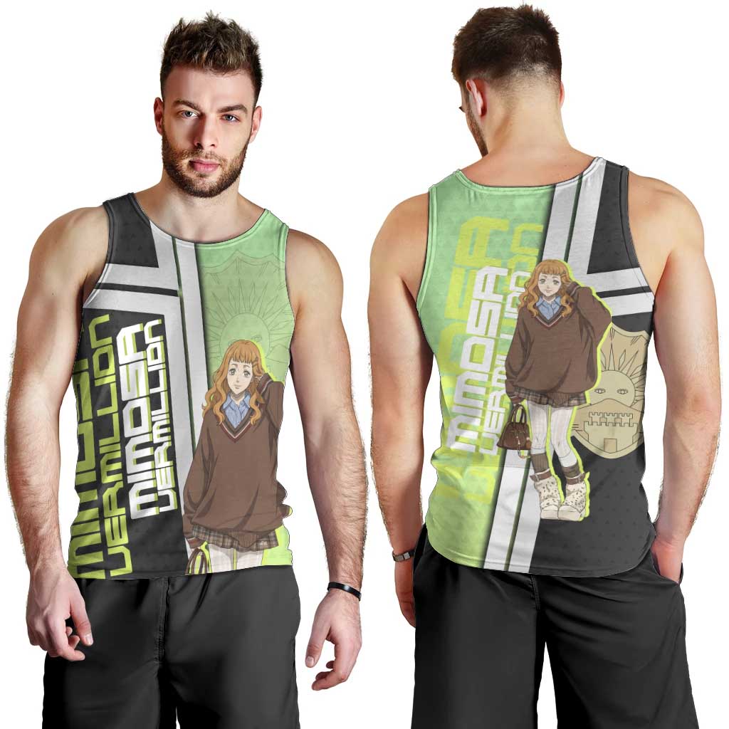 Black Clover Mimosa Vermillion Men Tank Top Cozy Academia Anime Style
