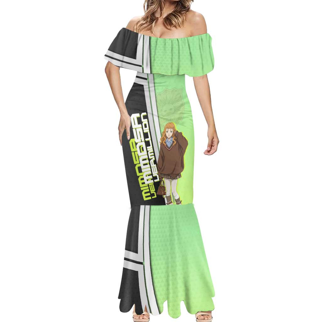Black Clover Mimosa Vermillion Mermaid Dress Cozy Academia Anime Style