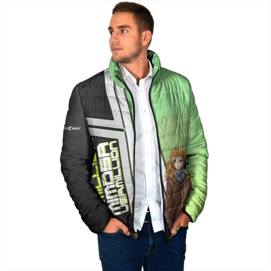 Black Clover Mimosa Vermillion Padded Jacket Cozy Academia Anime Style
