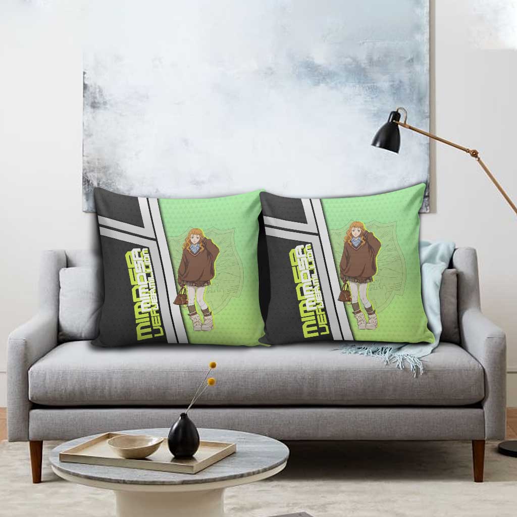 Black Clover Mimosa Vermillion Pillow Cover Cozy Academia Anime Style