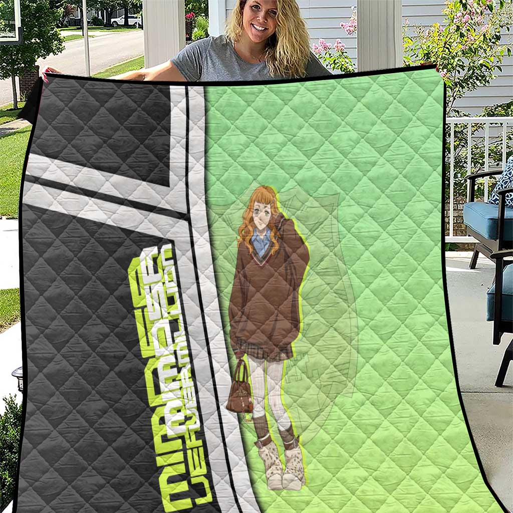 Black Clover Mimosa Vermillion Quilt Cozy Academia Anime Style