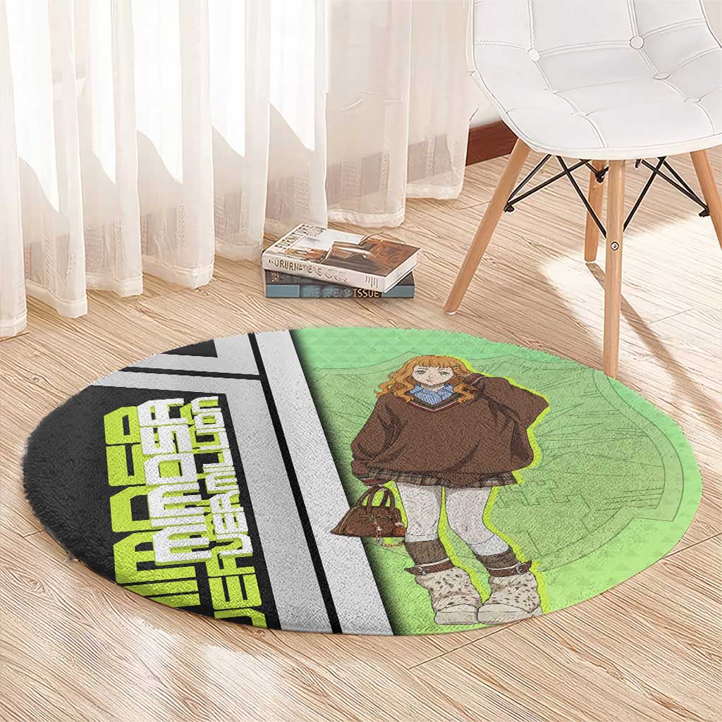 Black Clover Mimosa Vermillion Round Carpet Cozy Academia Anime Style