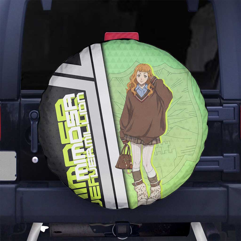 Black Clover Mimosa Vermillion Spare Tire Cover Cozy Academia Anime Style