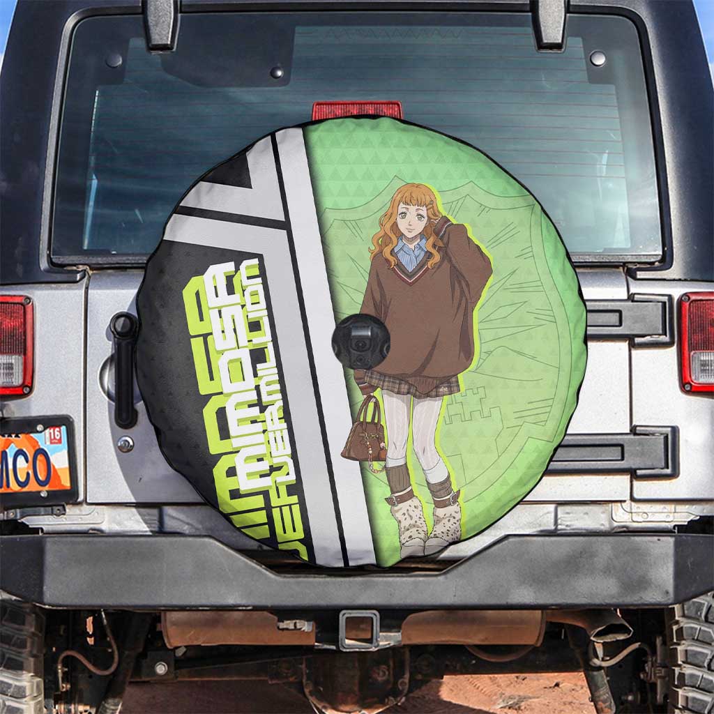 Black Clover Mimosa Vermillion Spare Tire Cover Cozy Academia Anime Style