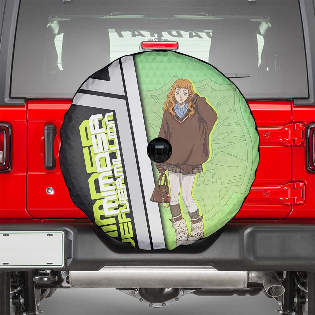 Black Clover Mimosa Vermillion Spare Tire Cover Cozy Academia Anime Style