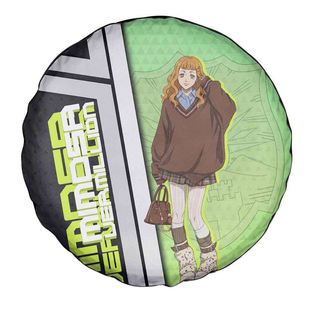 Black Clover Mimosa Vermillion Spare Tire Cover Cozy Academia Anime Style