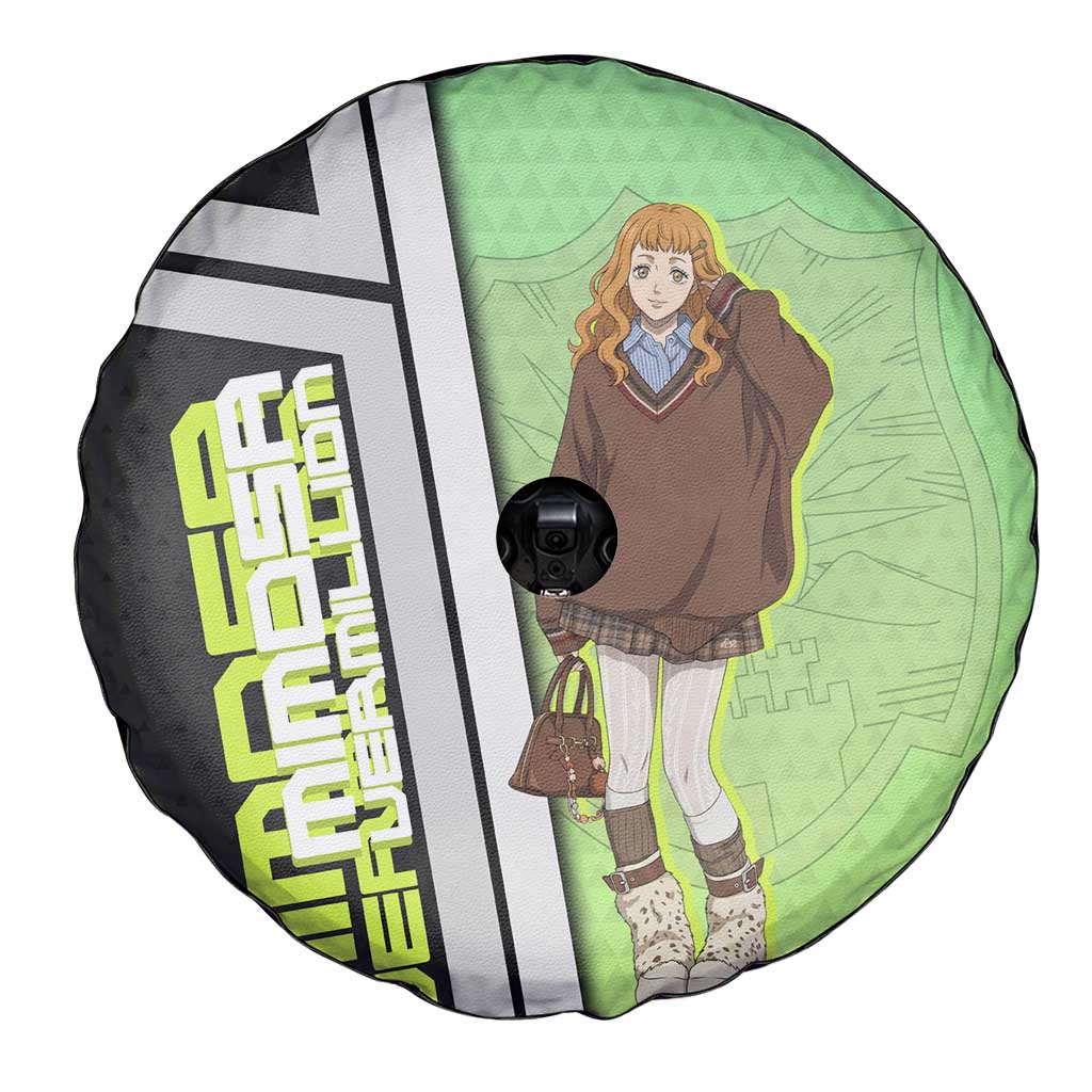 Black Clover Mimosa Vermillion Spare Tire Cover Cozy Academia Anime Style