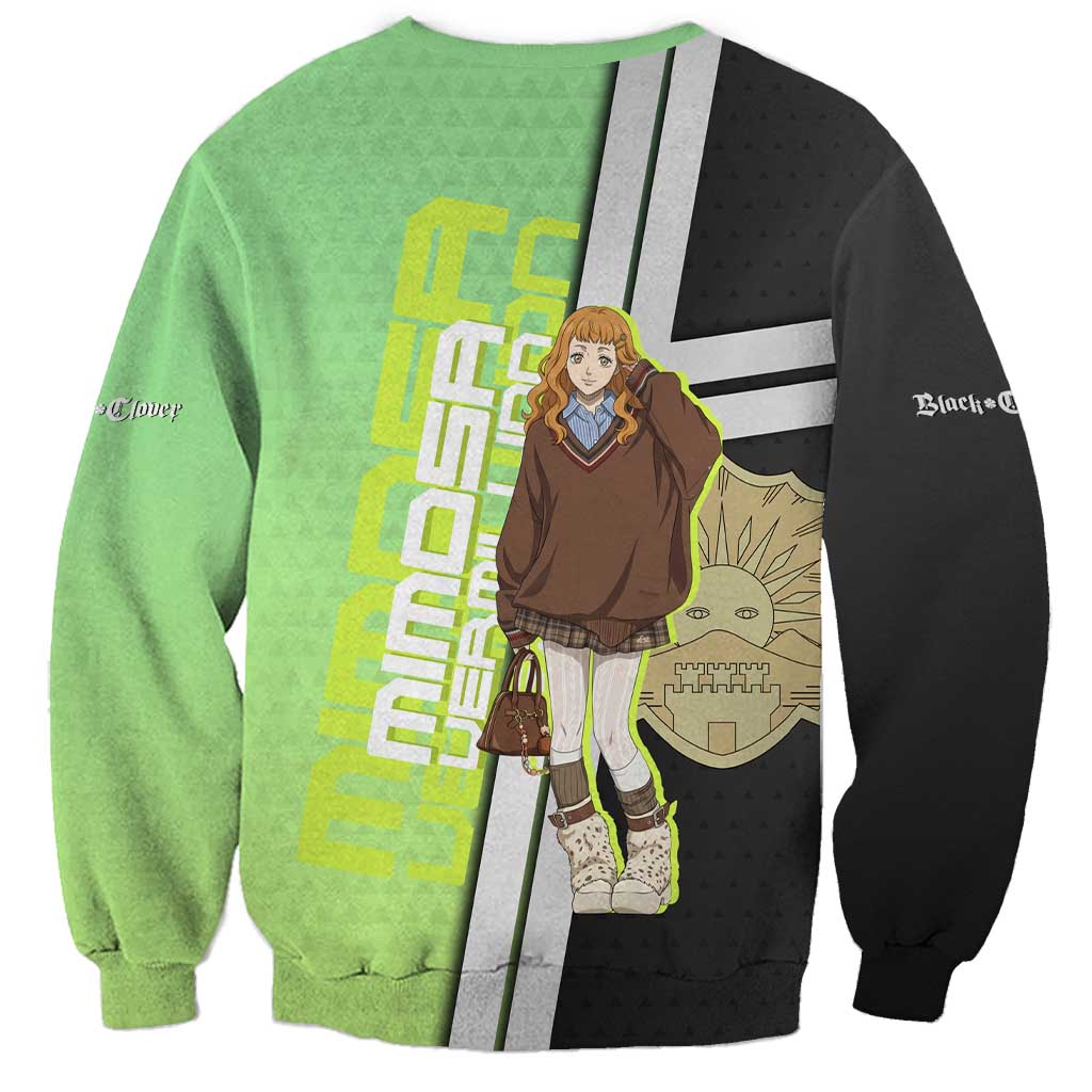 Black Clover Mimosa Vermillion Sweatshirt Cozy Academia Anime Style