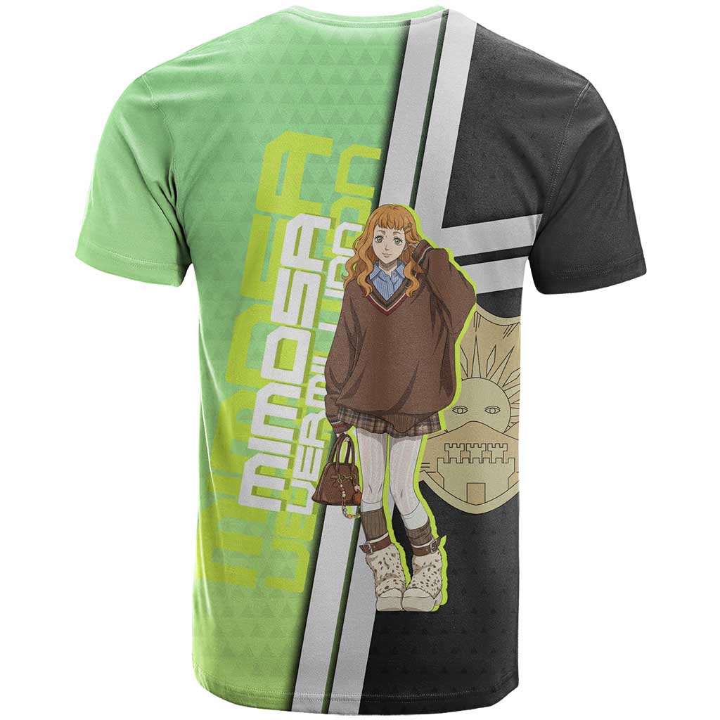 Black Clover Mimosa Vermillion T Shirt Cozy Academia Anime Style