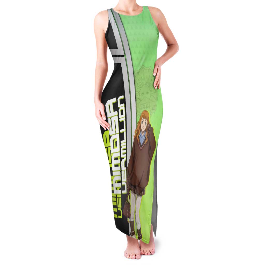 Black Clover Mimosa Vermillion Tank Maxi Dress Cozy Academia Anime Style
