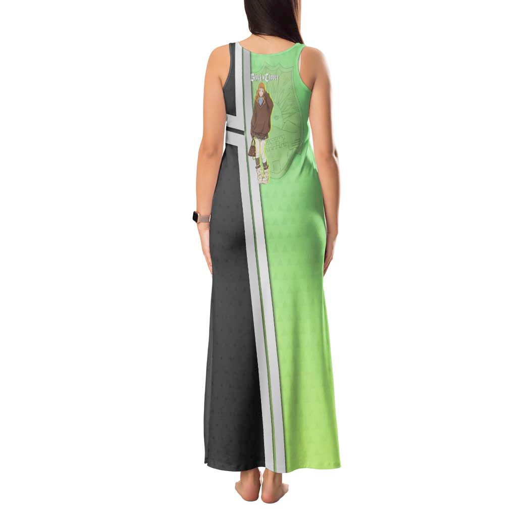 Black Clover Mimosa Vermillion Tank Maxi Dress Cozy Academia Anime Style