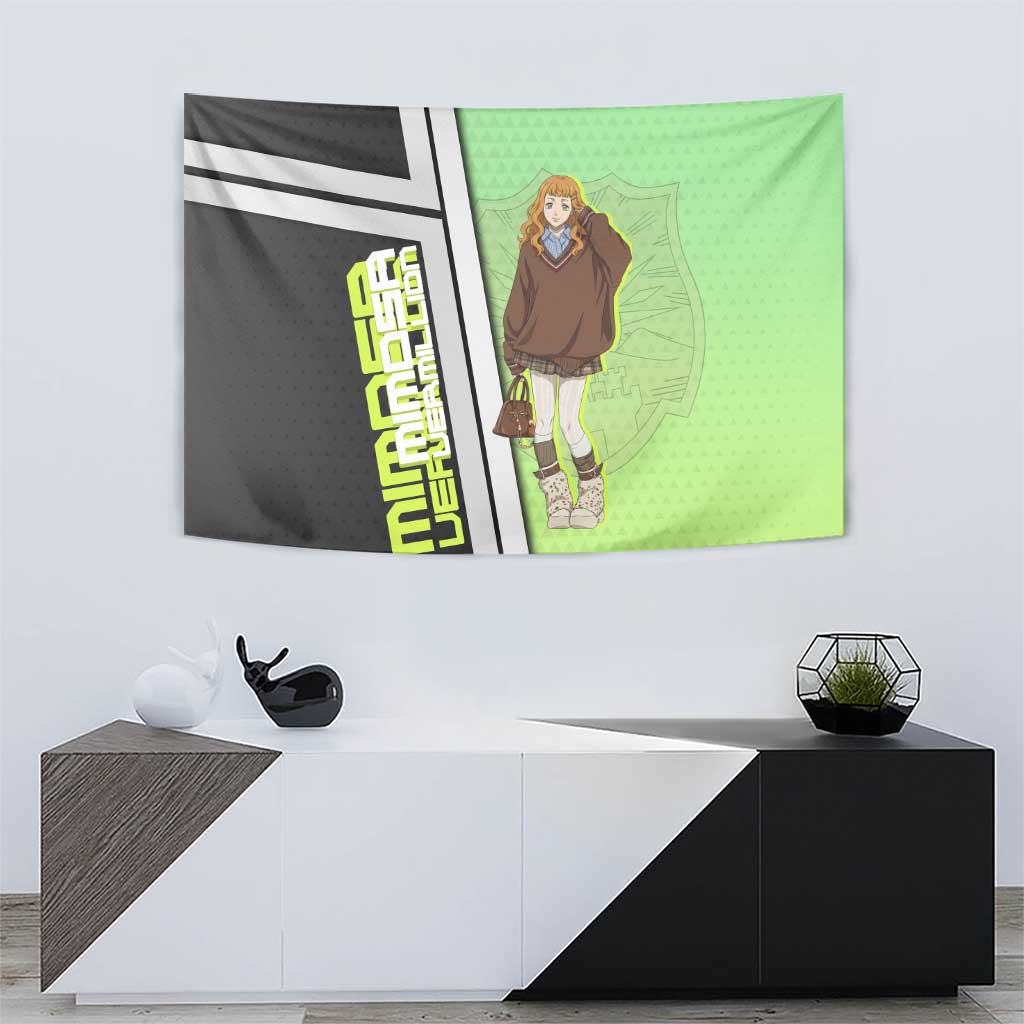 Black Clover Mimosa Vermillion Tapestry Cozy Academia Anime Style