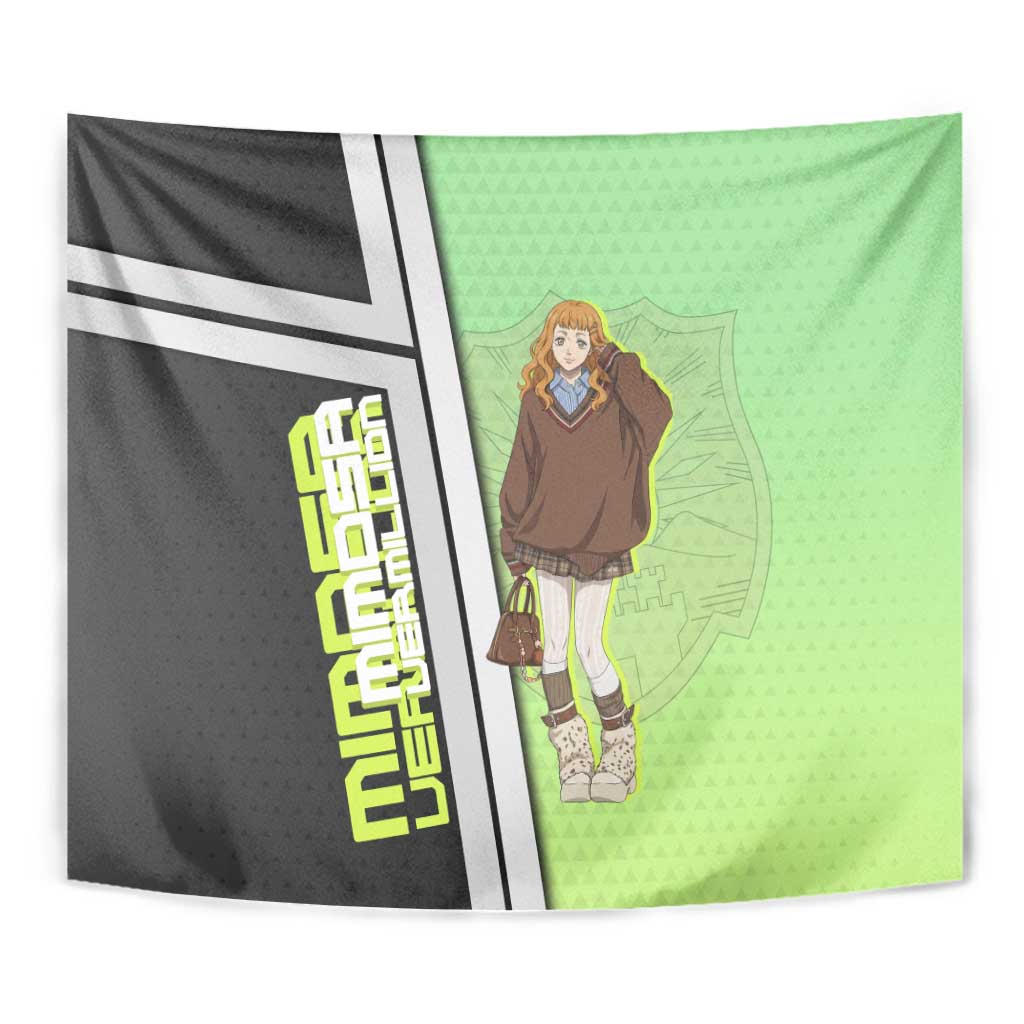 Black Clover Mimosa Vermillion Tapestry Cozy Academia Anime Style
