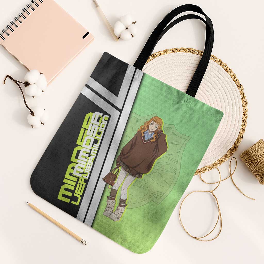 Black Clover Mimosa Vermillion Tote Bag Cozy Academia Anime Style