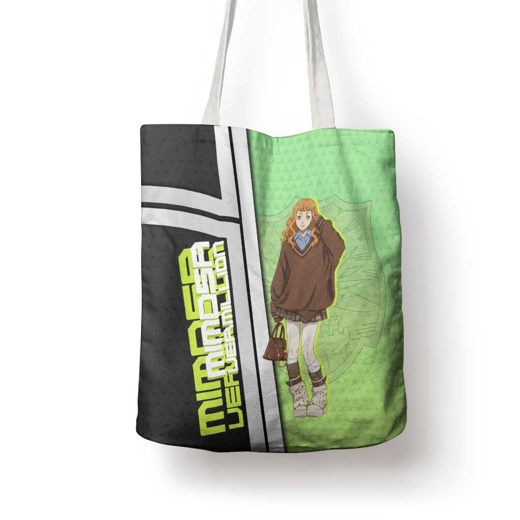 Black Clover Mimosa Vermillion Tote Bag Cozy Academia Anime Style