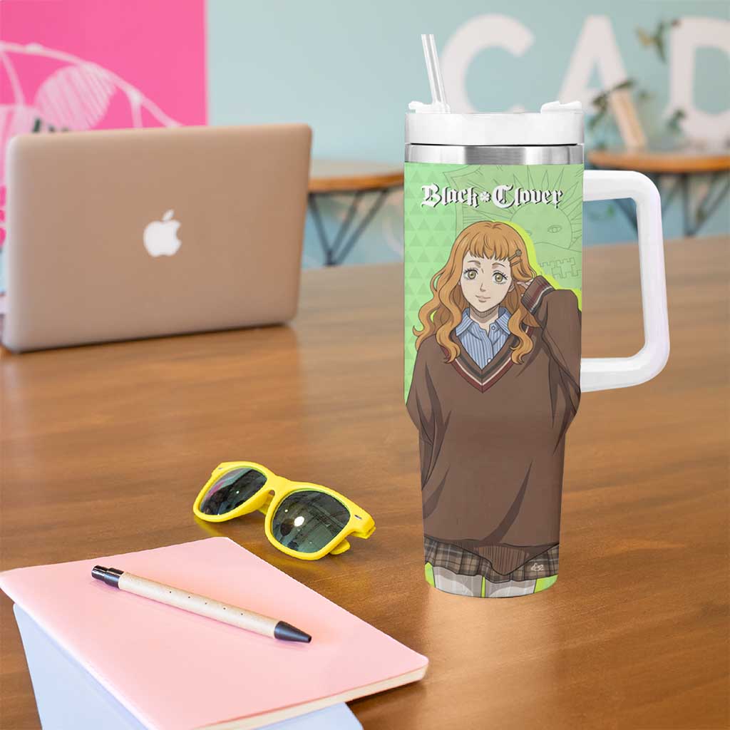Black Clover Mimosa Vermillion Tumbler With Handle Cozy Academia Anime Style