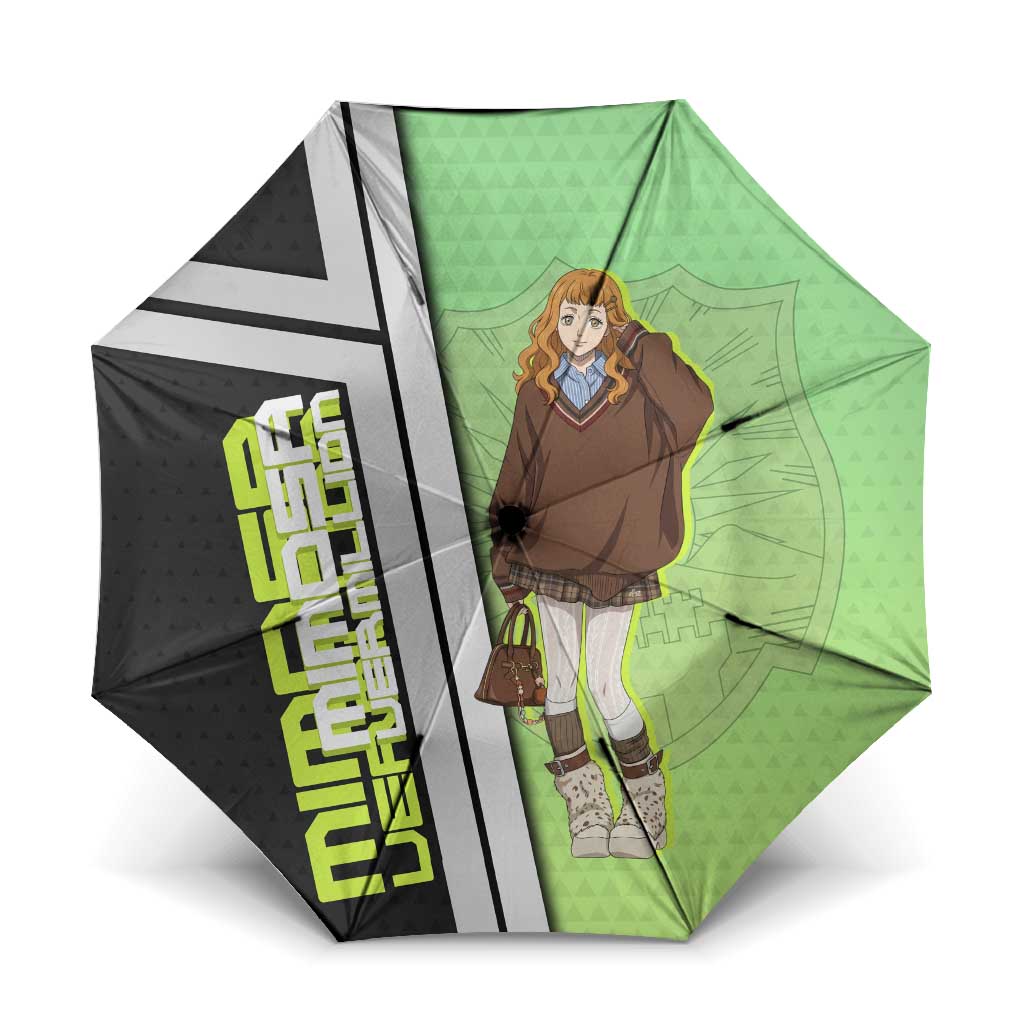 Black Clover Mimosa Vermillion Umbrella Cozy Academia Anime Style