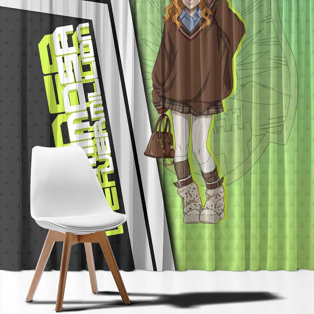 Black Clover Mimosa Vermillion Window Curtain Cozy Academia Anime Style