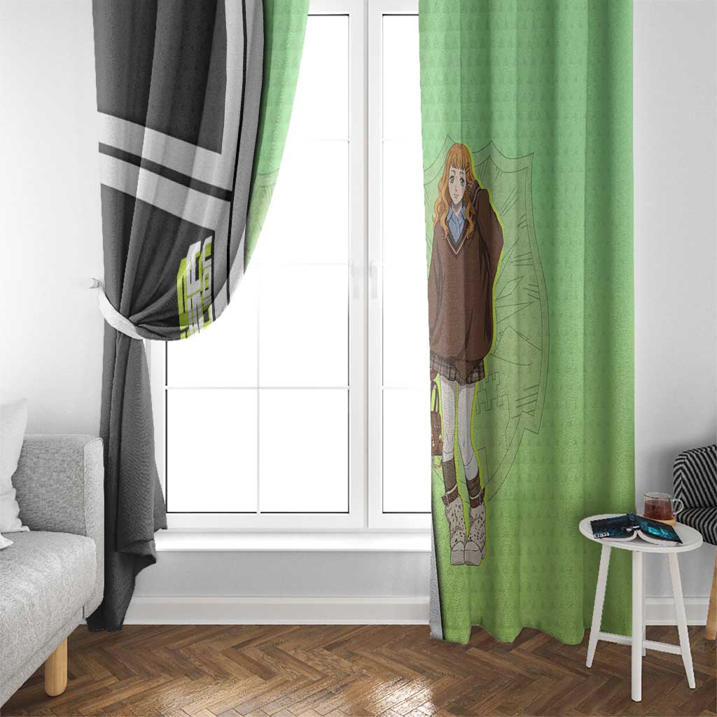 Black Clover Mimosa Vermillion Window Curtain Cozy Academia Anime Style
