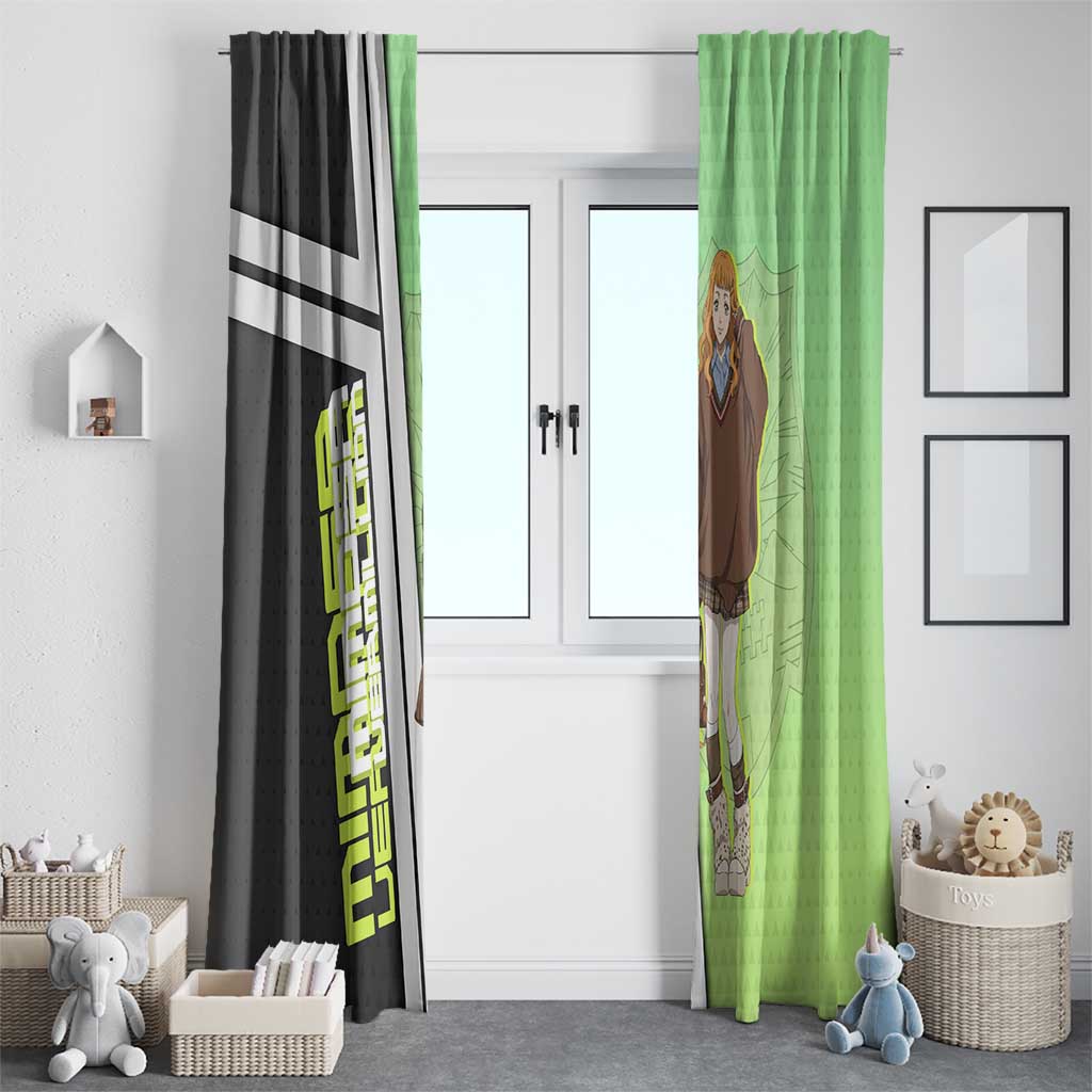 Black Clover Mimosa Vermillion Window Curtain Cozy Academia Anime Style