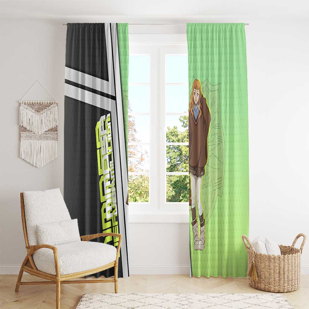 Black Clover Mimosa Vermillion Window Curtain Cozy Academia Anime Style