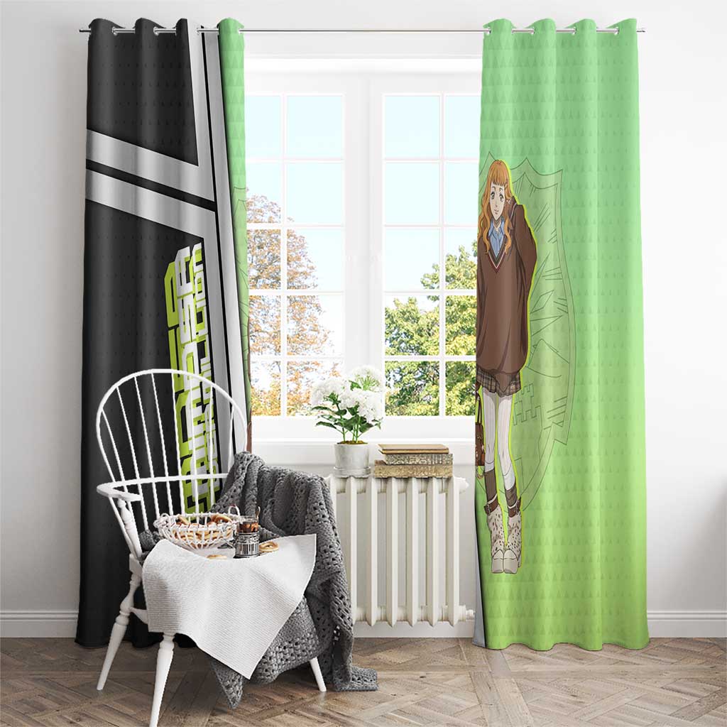 Black Clover Mimosa Vermillion Window Curtain Cozy Academia Anime Style
