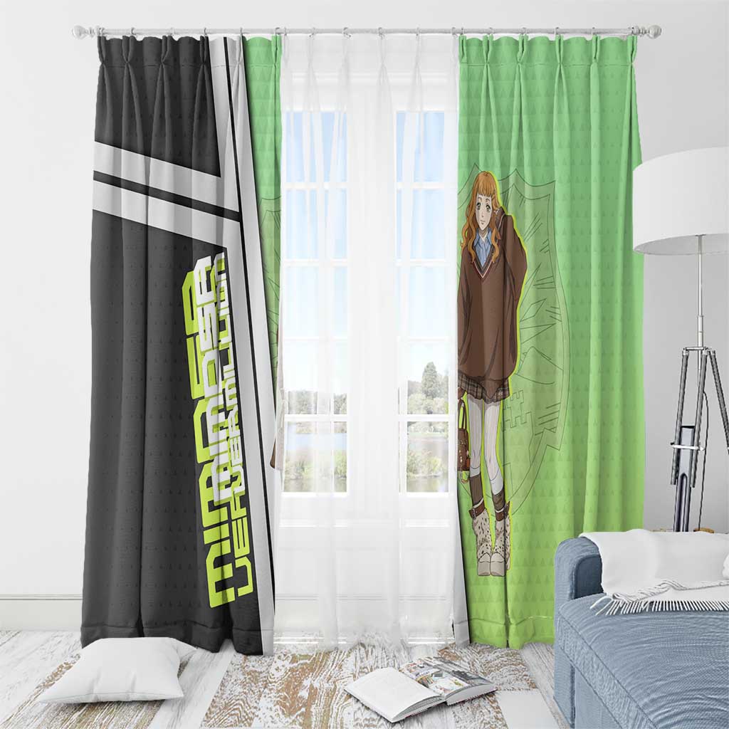 Black Clover Mimosa Vermillion Window Curtain Cozy Academia Anime Style