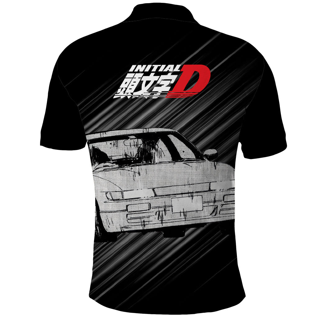 Mako Sato SilEighty Initial D Polo Shirt Manga Mix Anime Style