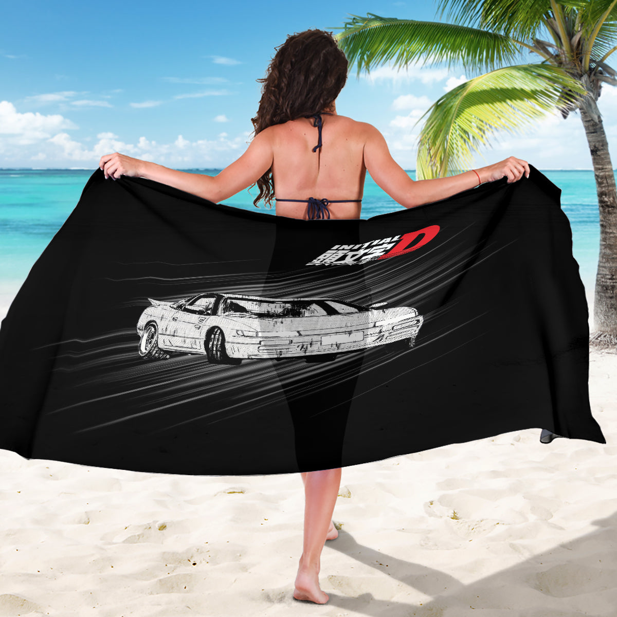 Mako Sato SilEighty Initial D Sarong Manga Mix Anime Style