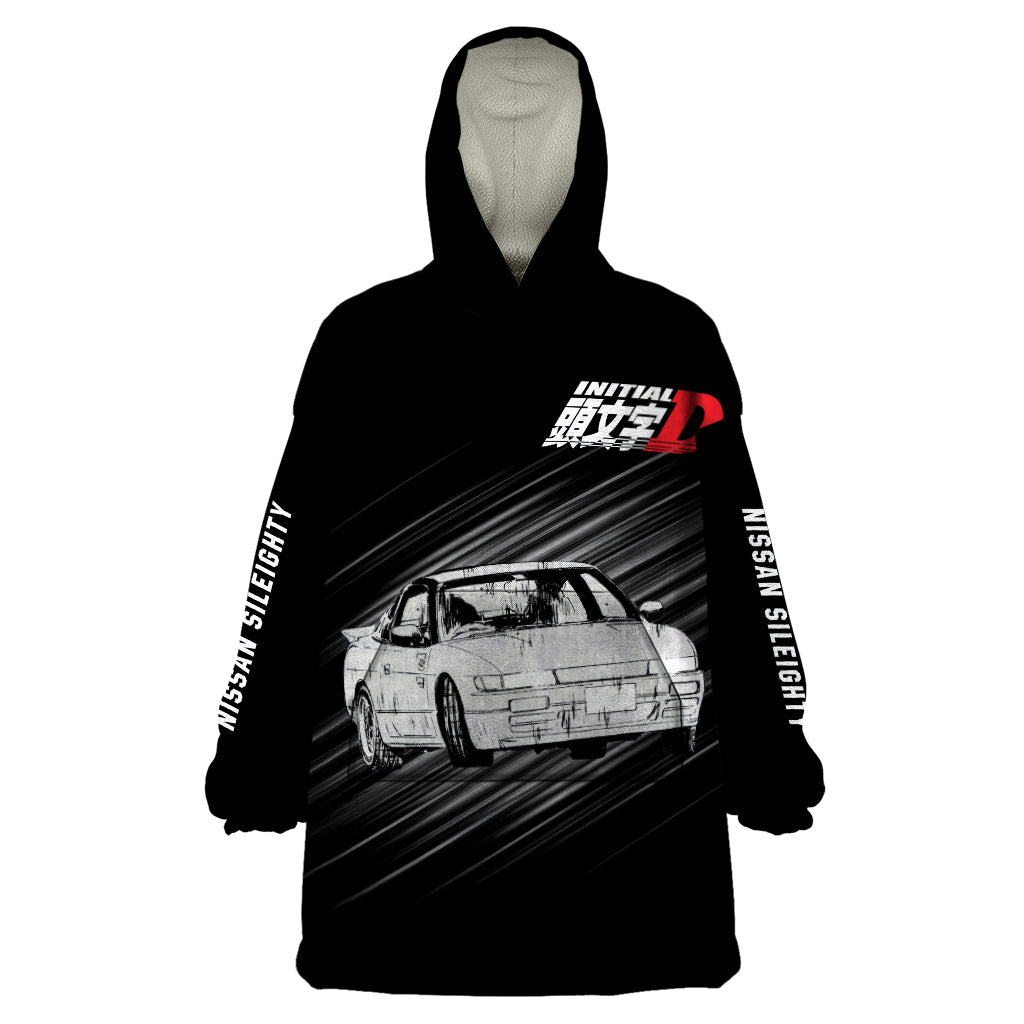 Mako Sato SilEighty Initial D Wearable Blanket Hoodie Manga Mix Anime Style