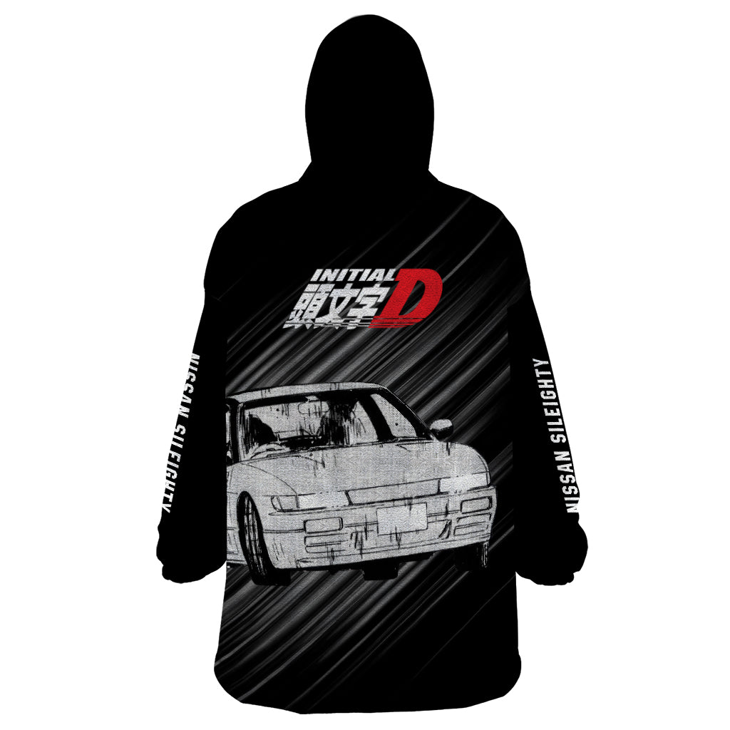 Mako Sato SilEighty Initial D Wearable Blanket Hoodie Manga Mix Anime Style