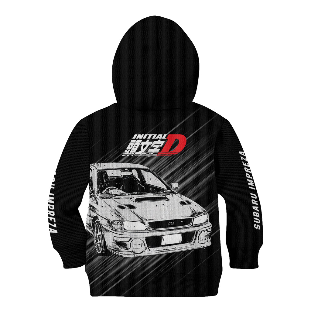 Bunta Fujiwara Impreza Initial D Kid Hoodie Manga Mix Anime Style