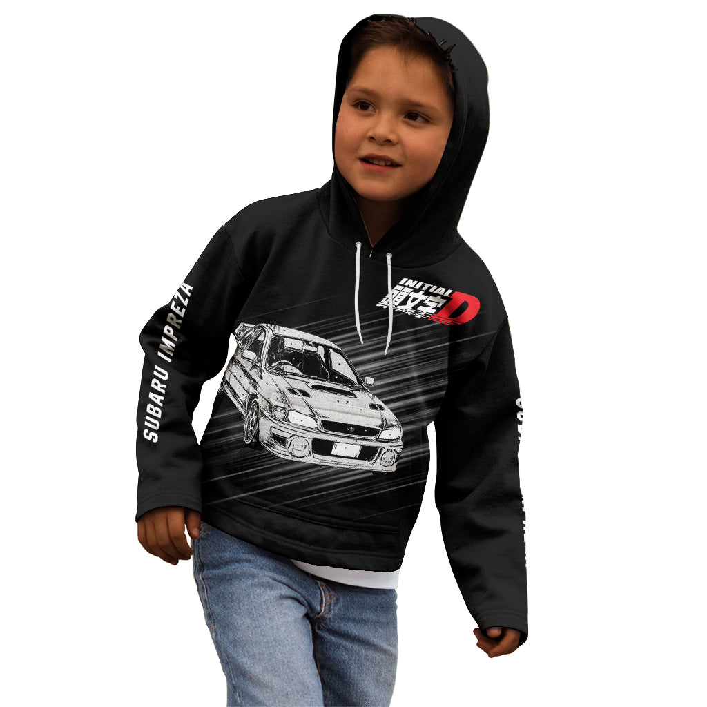 Bunta Fujiwara Impreza Initial D Kid Hoodie Manga Mix Anime Style