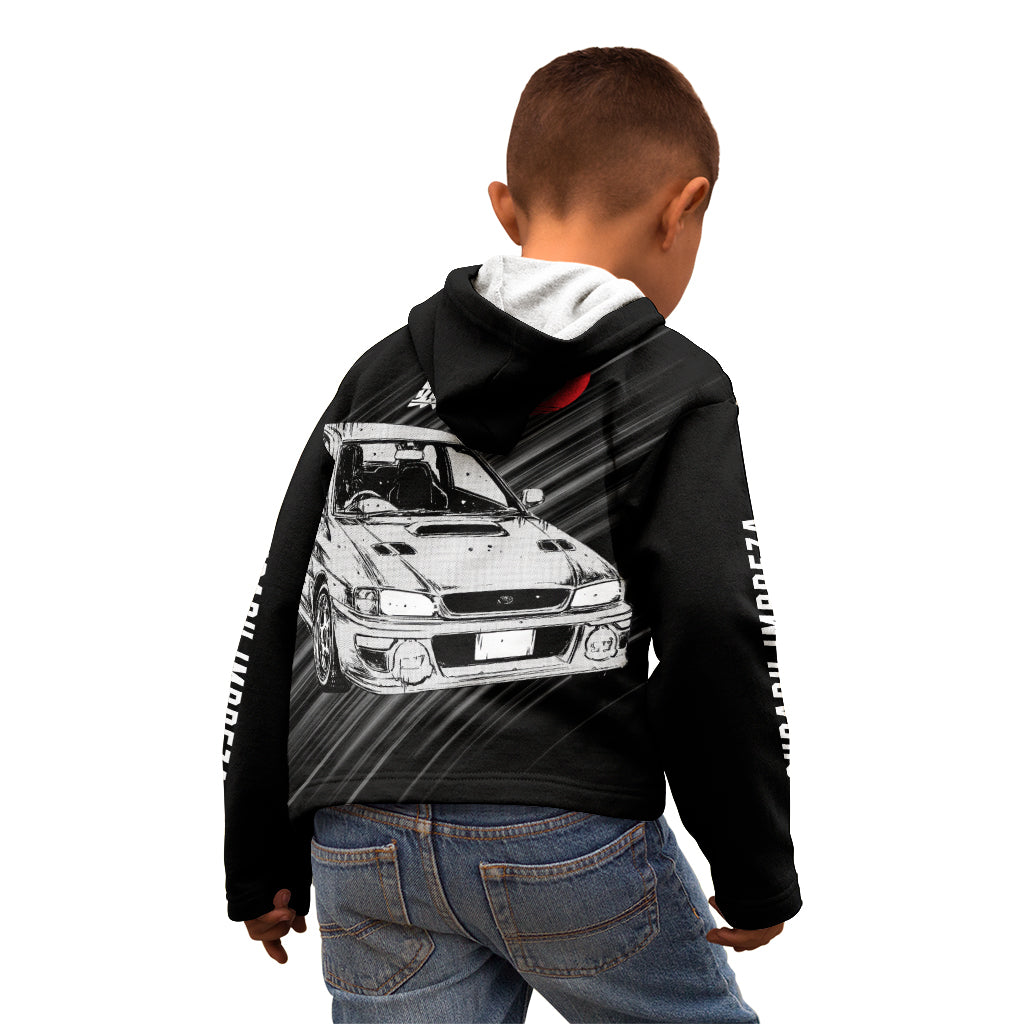Bunta Fujiwara Impreza Initial D Kid Hoodie Manga Mix Anime Style